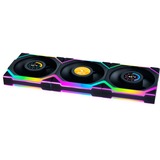 Lian Li UNI FAN SL120 LCD Wireless, Gehäuselüfter schwarz, 3er-Pack inkl. Controller, Reverse, 124.5 mm