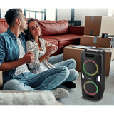 Medion Life PE-1 Pure Partylautsprecher schwarz, Bluetooth, UKW Radio, Lichteffekte, Karaoke