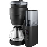 Melitta AromaFresh X , Filtermaschine schwarz (matt)/silber, mit Mahlwerk