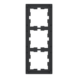 Merten Rahmen drei fach schwarz (glänzend), Retail