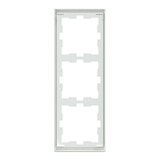 Merten Rahmen dreifach Lotosweiß D-Life MEG4030-6535, Abdeckrahmen, glänzend, Kunststoff weiß (glänzend), Retail