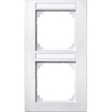 Merten Rahmen zwei fach beschriftbar senkrecht weiß, Retail