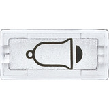 Merten Symbol Klingel rechteckig, Schalter transparent, Retail
