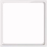 Merten Zwischenring für Kombieinsatz, glänzend, Unterputz, Kunststoff, Maße 56 x 56 x 7 mm, Abdeckung weiß (glänzend), Retail