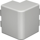 OBO Außeneckhaube zur Richtungsänderung der Wand- und Deckenkanäle WDK HA60110RW, Abdeckung weiß, Retail