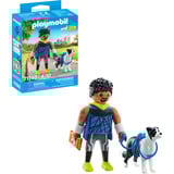 PLAYMOBIL 71740 My Life Jogger mit Border Collie, Konstruktionsspielzeug 