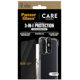 PanzerGlass Flagship 3-in-1 Privacy Set transparent/weiß, Samsung Galaxy A36 5G, QI-kompatibel, EasyAligner