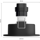 Philips HUE White & Color Ambiance Centura Einbauspot 3er-Pack, LED-Leuchte schwarz, rund