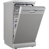 Respekta Bena GSPS45SI-12, Spülmaschine silber, 45 cm