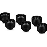 Thermal Grizzly DeltaMate Fitting ST16, Verbindung schwarz, 6er Pack