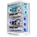 Thermaltake CAPO X Snow White, Big-Tower-Gehäuse weiß, Dual System Case, Panoramaglas