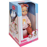 VEDES Trink- und Näss Puppe Rosy 40 cm mit Zubehör 