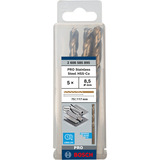Bosch PRO Stainless Steel HSS-Co Spiralbohrer, Ø 8,5mm 5 Stück, Arbeitslänge 75mm