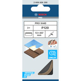 Bosch Professional PRO X440 Schleifband, 13x457mm, K120 3 Stück, für Elektrofeilen