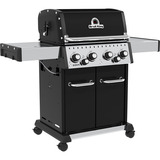 Broil King Gasgrill Baron 490 schwarz/edelstahl, mit Seiten- und Heckbrenner