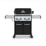 Broil King Gasgrill Baron 490 schwarz/edelstahl, mit Seiten- und Heckbrenner