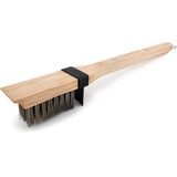 Broil King Holz Reinigungsbürste, extra lange Borsten, Grill-Reinigungsbürste holz/edelstahl, integrierter Spritzschutz