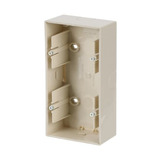 Busch-Jaeger Aufputzgehäuse 2-fach zur Aufnahme von Einsätzen weiß, Retail