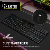 Corsair K100 AIR WIRELESS, Gaming-Tastatur schwarz, DE-Layout, Cherry MX Ultra Low Profile Tactile