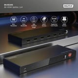 Digitus 8K HDMI Splitter, 1x4 schwarz, mit Downscaler