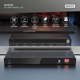 Digitus 8K HDMI Splitter, 1x4 schwarz, mit Downscaler
