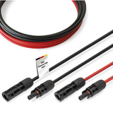 Digitus Solarkabel Verlängerung Ø 6mm² PV 1.500Volt 2x 5 Meter - 1x rot, 1x schwarz, MC4-Stecker / -Buchse
