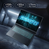 GIGABYTE GAMING A18 3WHK3DEC64SH, Gaming-Notebook schwarz, AMD Ryzen 7 260, NVIDIA GeForce RTX 5070, 32 GB DDR5, 1 TB (1 TB SSD), Windows 11 Home