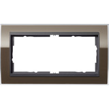 Gira Abdeckrahmen 2-fach ohne Montageset braun, Retail