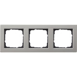 Gira Abdeckrahmen dreifach Edelstahl mit Klemmbefestigung und Schutzart IP20 edelstahl, Retail