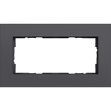 Gira Abdeckrahmen zwei fach, Abdeckung anthrazit, Retail