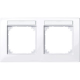 Merten M Plan Rahmen zwei fach beschriftbar waagerecht weiß, Retail