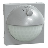 Merten Sensor-Modul mit Schalter für System M, Bewegungsmelder mit Unterkriechschutz, UP aluminium, Retail
