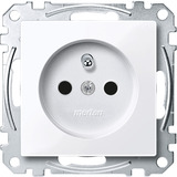 Merten Steckdose mit erhöhtem Berührungsschutz und Schraubklemmen weiß (glänzend), Retail