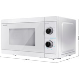 SHARP YC-MS01E-C, Mikrowelle weiß