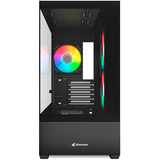 Sharkoon MK6 RGB Generalüberholt, Tower-Gehäuse schwarz, Tempered Glass x 2