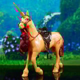Spin Master Unicorn Academy - Einhorn Cinder, Spielfigur 28 cm groß, mit echter Mähne und Schweif, abnehmbarem Zaumzeug, Sattel und Bürste