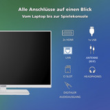 Telefunken XF32VP750M-W, LED-Fernseher 80 cm (32 Zoll), weiß, FullHD, Triple Tuner, SmartTV, VIDAA Betriebssystem
