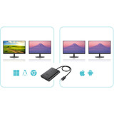 i-tec Video Adapter USB-C > Dual HDMI 4K / 60Hz (single 8K / 30Hz) schwarz, 30cm Kabel