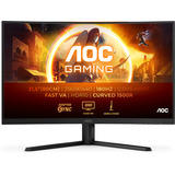 AOC CQ32G4VE, Gaming-Monitor 80 cm (31.5 Zoll), schwarz (matt), QHD, Fast-VA, Curved, HDMI, DP, HDR, 180Hz Panel