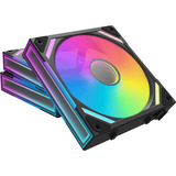 Alpenföhn WingBoost 4, Gehäuselüfter schwarz, 3er-Pack, 120 mm