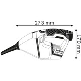 Bosch GAS 12V / 10,8V-LI Professional, Handstaubsauger blau, L-BOXX 102, ohne Akku und Ladegerät