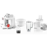 Bosch MUM58257 Küchenmaschine weiß/silber, 1.000 Watt, Serie 4