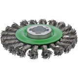 Bosch Professional PRO Stainless Steel heavy X-LOCK Scheibenbürste, Ø 115mm, gezopft 0,5mm Edelstahldraht, für X-LOCK Winkelschleifer