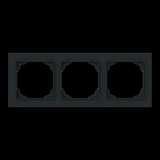 Busch-Jaeger Abdeckrahmen 3-fach schwarz, Retail