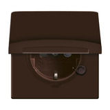 Busch-Jaeger Schutzkontakt-Steckdoseneinsatz CEE 7/3 Typ F 20 EUGKB-31-101 braun, Retail