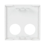 Busch-Jaeger Zentralscheibe studioweiß als Abdeckung für Rufeinheit als Diagnostik-/Steckkontakt weiß, Retail