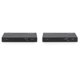 Digitus 4K HDBaseT 2.0 HDMI KVM Extender Set, HDMI Verlängerung schwarz, 150 m