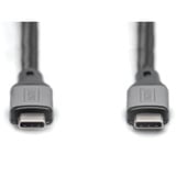 Digitus USB4 Gen 3x2 Kabel, USB-C Stecker > USB-C Stecker, 40Gbit/s schwarz/grau, 1 Meter, PD 3.1, Laden mit 240 Watt