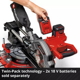 EINHELL Akku-Zug-Kapp-und Gehrungssäge TE-SM 36/8 L Li-Solo, 36Volt (2x18V), Kapp- und Gehrungssäge rot, ohne Akku und Ladegerät