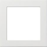 Gira Adapterrahmen mit quadratischem Ausschnitt 50 x 50 mm flach weiß (glänzend), Retail